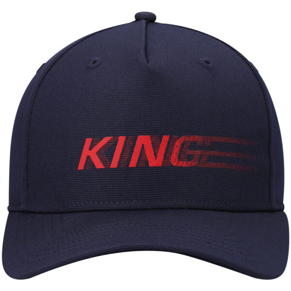 Men's King Apparel Navy Tennyson Curved Peak Snapback Hat - Image 7