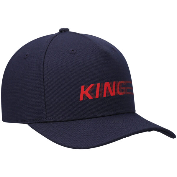 Men's King Apparel Navy Tennyson Curved Peak Snapback Hat - Image 9