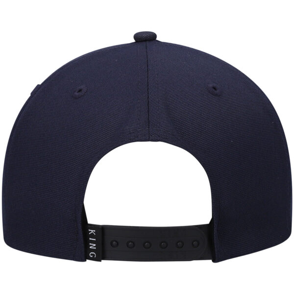 Men's King Apparel Navy Tennyson Curved Peak Snapback Hat - Image 5