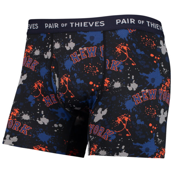 Men's Pair of Thieves Black/Royal New York Mets Super Fit 2-Pack Boxer Briefs Set - Image 10