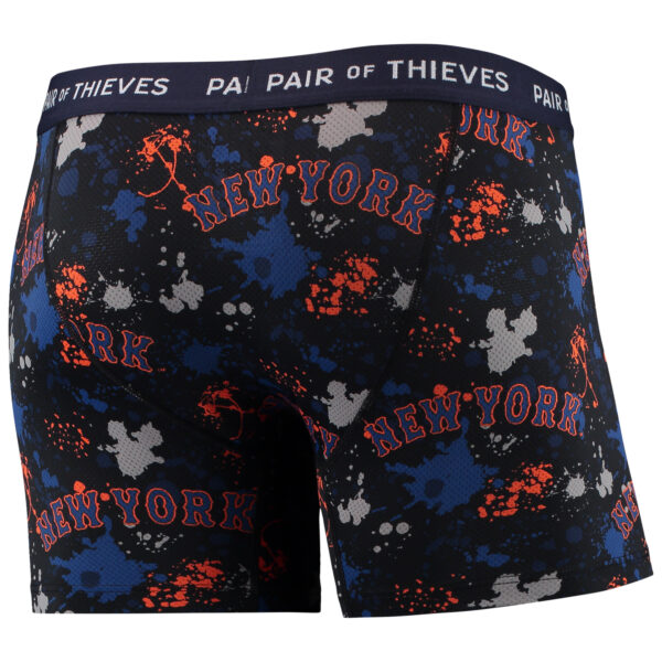 Men's Pair of Thieves Black/Royal New York Mets Super Fit 2-Pack Boxer Briefs Set - Image 11