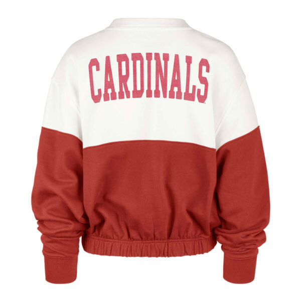 Women's '47 White/Red St. Louis Cardinals Take Two Bonita Pullover Sweatshirt - Image 4