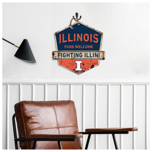 Illinois Fighting Illini Fans Welcome Sign - Image 5