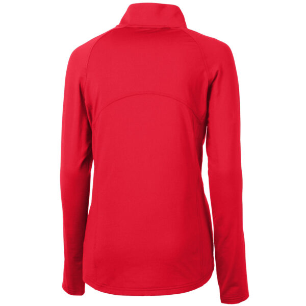 Women's Cutter & Buck Red Baltimore Ravens Adapt Eco Knit Stretch Recycled Half-Zip Pullover Top - Image 7