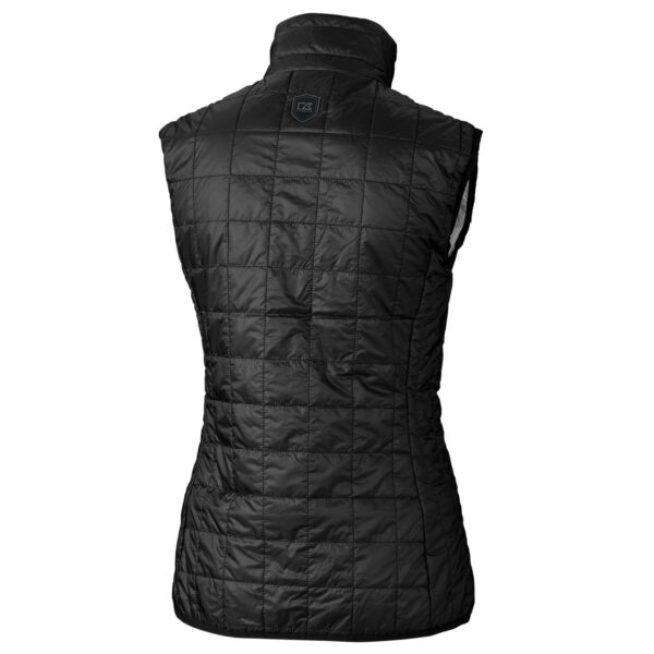Women's Cutter & Buck Black Baltimore Orioles Rainier PrimaLoft Eco Full-Zip Puffer Vest - Image 7