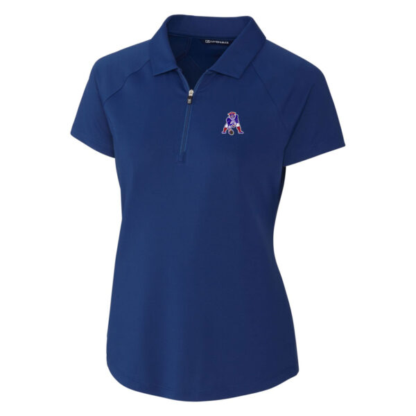 Women's Cutter & Buck Royal New England Patriots Throwback Logo Forge Stretch Polo - Image 6