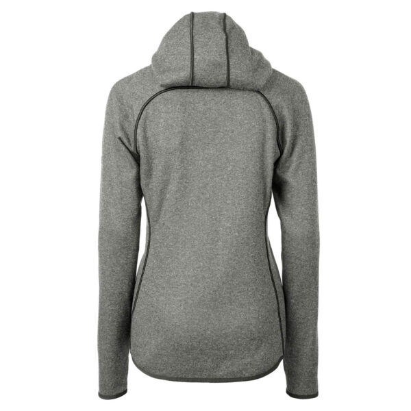 Women's Cutter & Buck Heather Gray New Orleans Saints Throwback Logo Mainsail Full-Zip Jacket - Image 7
