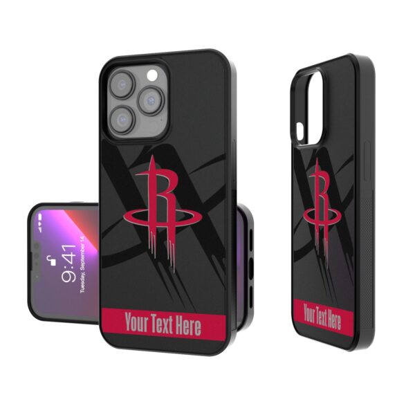 Houston Rockets Personalized Tilt Design iPhone Bump Case