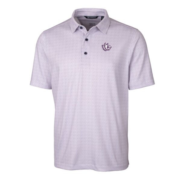 Men's Cutter & Buck Purple TCU Horned Frogs Team Logo Big & Tall Pike Double Dot Print Stretch Polo - Image 3