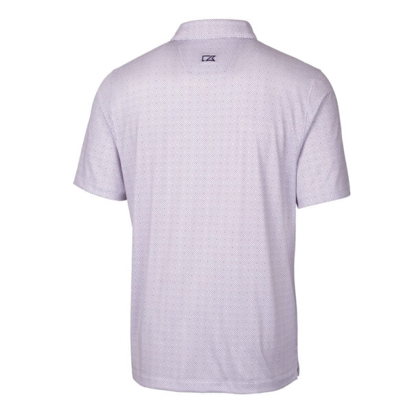 Men's Cutter & Buck Purple TCU Horned Frogs Team Logo Big & Tall Pike Double Dot Print Stretch Polo - Image 4