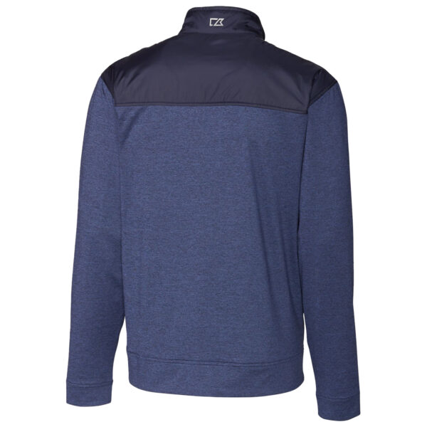 Men's Cutter & Buck Navy Northern Arizona Lumberjacks Vault Stealth Hybrid Quilted Full-Zip Windbreaker Jacket - Image 11
