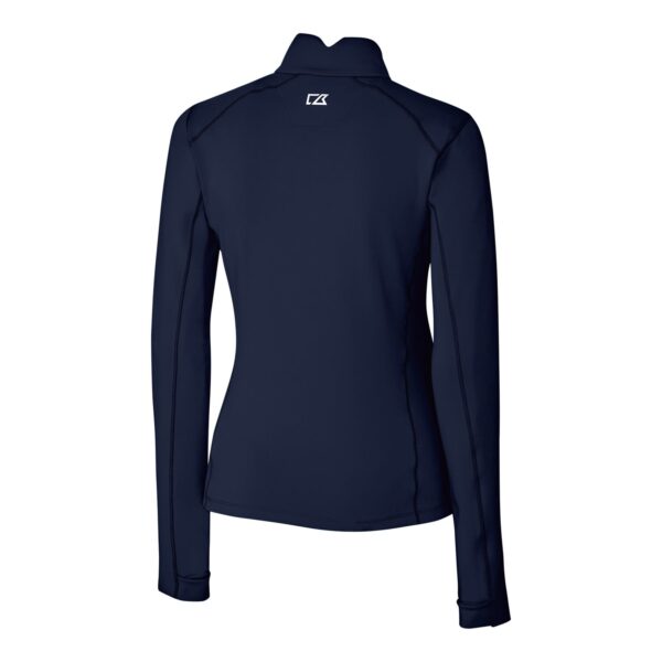 Women's Cutter & Buck Navy Gonzaga Bulldogs Traverse Stretch Quarter-Zip Pullover Top - Image 10