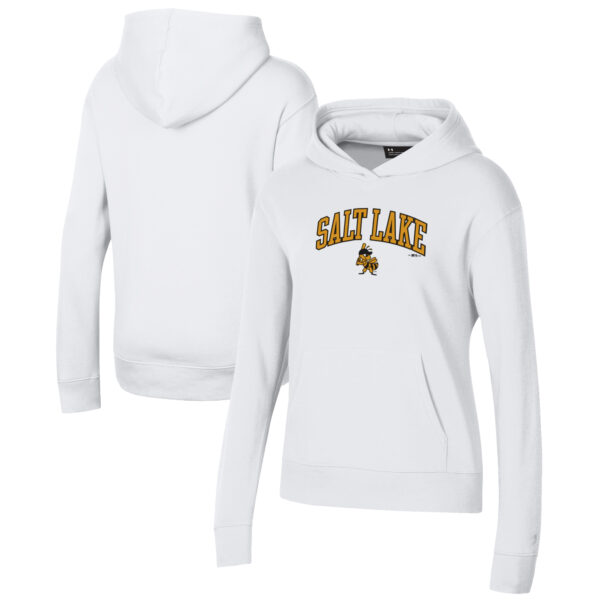 Women's Under Armour White Salt Lake Bees All Day Pullover Hoodie