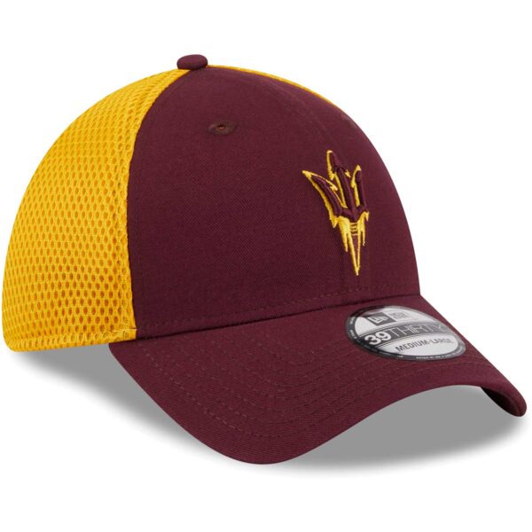 Men's New Era Maroon Arizona State Sun Devils Evergreen Neo 39THIRTY Flex Hat - Image 9