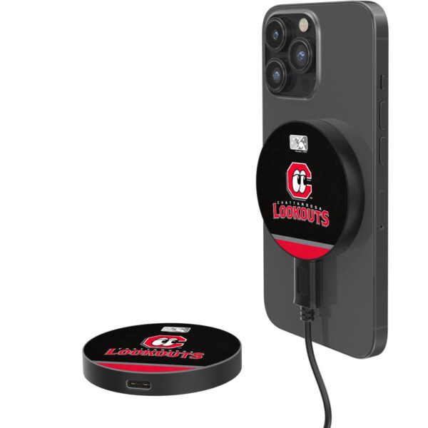 Chattanooga Lookouts 10-Watt Football Design Wireless Magnetic Charger