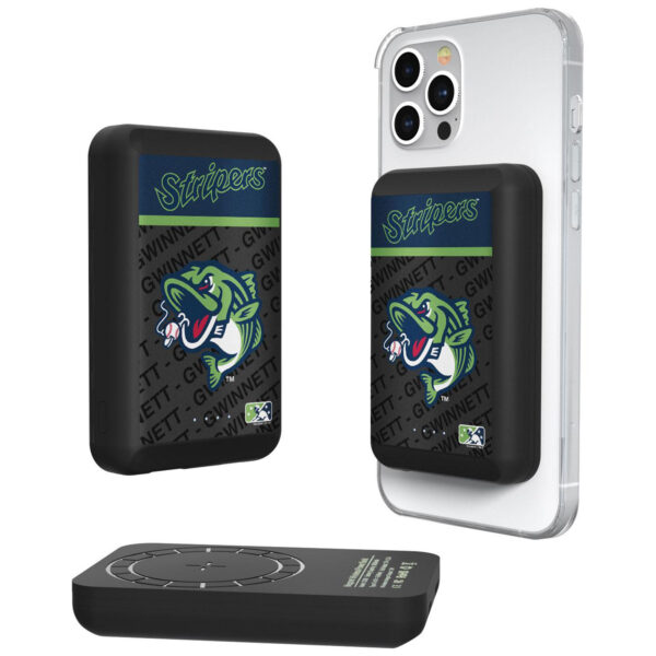 Gwinnett Stripers 5000mAh Wireless Magnetic Power Bank