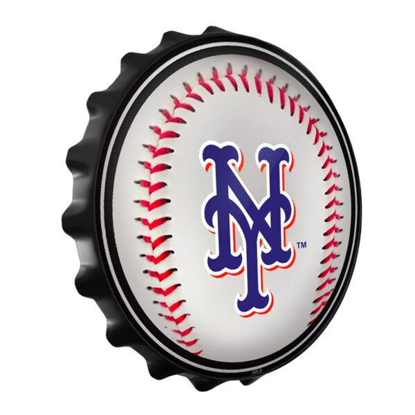 New York Mets 19'' x 19'' Bottle Cap Wall Sign - Image 8