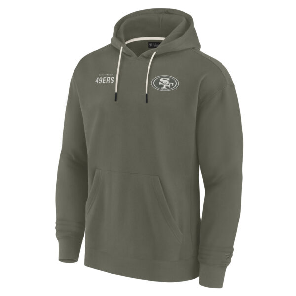Unisex Fanatics Olive San Francisco 49ers Elements Super Soft Fleece Pullover Hoodie - Image 3