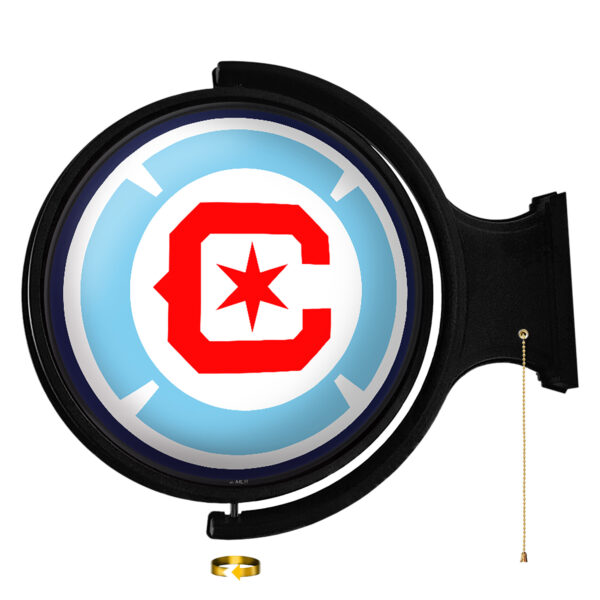 Chicago Fire 21'' x 23'' Rotating Lighted Wall Sign