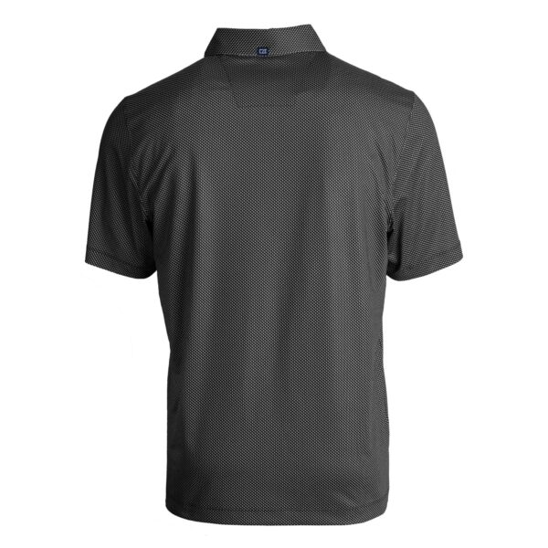Men's Cutter & Buck  Black Detroit Lions Helmet Big & Tall Pike Eco Symmetry Print Stretch Recycled Polo - Image 4