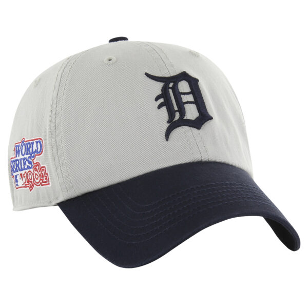 Men's '47 Gray/Navy Detroit Tigers Sure Shot Classic Franchise Fitted Hat - Image 5