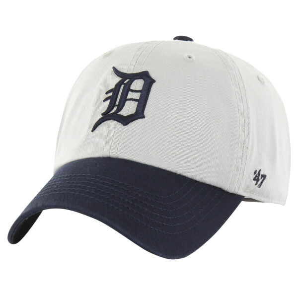 Men's '47 Gray/Navy Detroit Tigers Sure Shot Classic Franchise Fitted Hat - Image 6