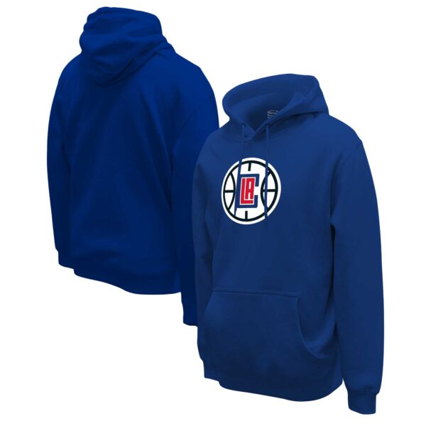 Unisex Stadium Essentials  Royal LA Clippers Primary Logo Pullover Hoodie - Image 2