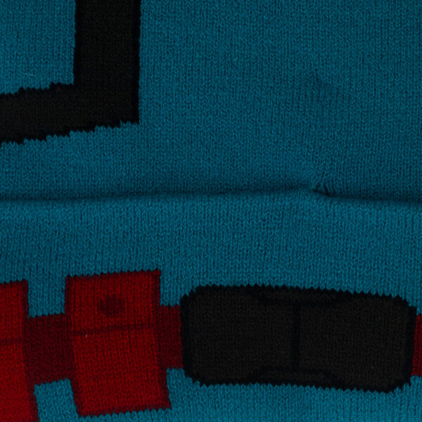 Men's Teal My Hero Academia Knit Hat - Image 9