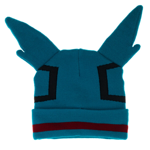 Men's Teal My Hero Academia Knit Hat - Image 7