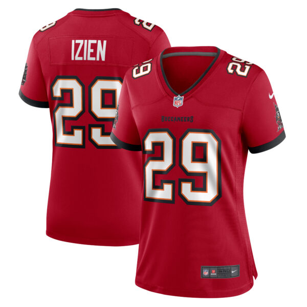 Women's Nike Christian Izien  Red Tampa Bay Buccaneers  Game Jersey - Image 14