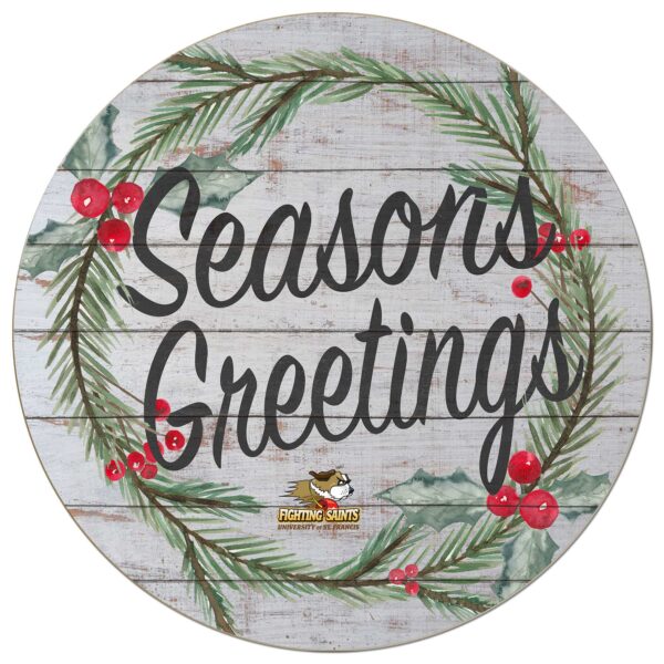 St. Francis Fighting Saints 20'' x 20'' Season's Greetings Circle - Image 4