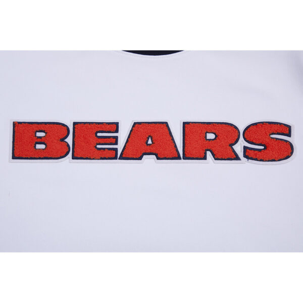 Men's Pro Standard  White Chicago Bears Classic Chenille Double Knit T-Shirt - Image 11