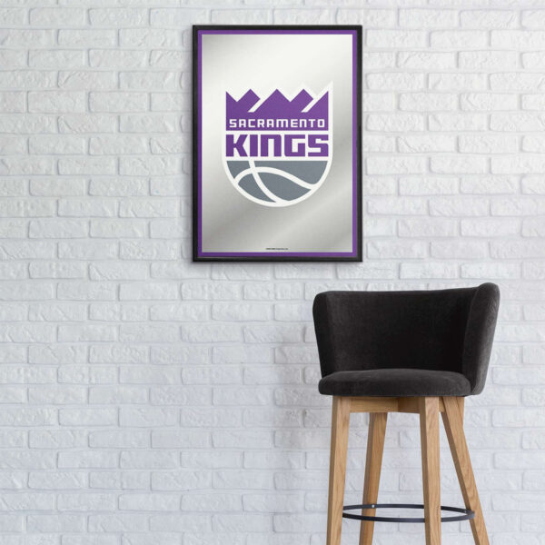 Sacramento Kings 27" x 19" Framed Mirrored Wall Sign - Image 11