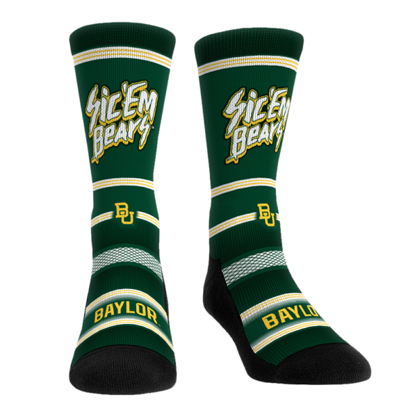 Unisex Rock Em Socks  Baylor Bears Fan Favorite Three-Pack Crew Sock Set - Image 11