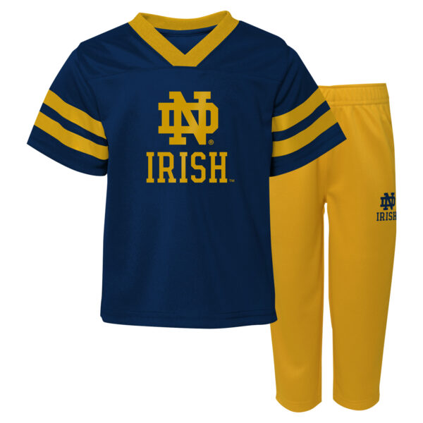 Infant Notre Dame Fighting Irish Two-Piece Red Zone Jersey & Pants Set - Image 2
