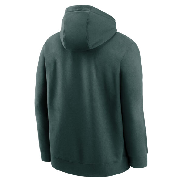 Men's Nike Green Michigan State Spartans Legacy Logo Club Fleece Pullover Hoodie - Image 7