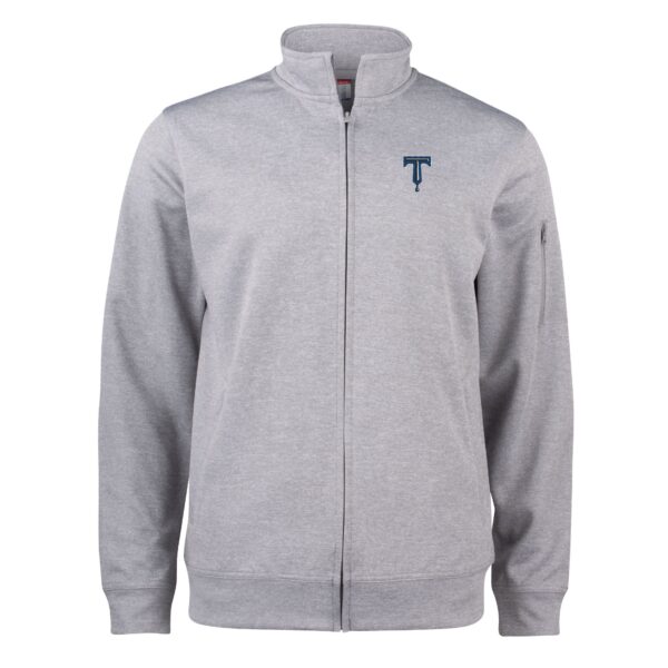 Unisex Cutter & Buck Gray Tulsa Drillers Clique Lift Eco Performance Full-Zip Jacket - Image 6