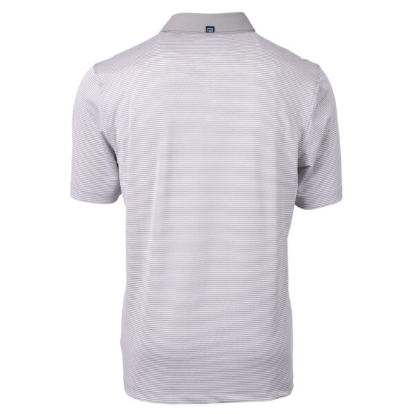 Men's Cutter & Buck Gray/White Hartford Yard Goats Virtue Eco Pique Micro Stripe Recycled Polo - Image 4