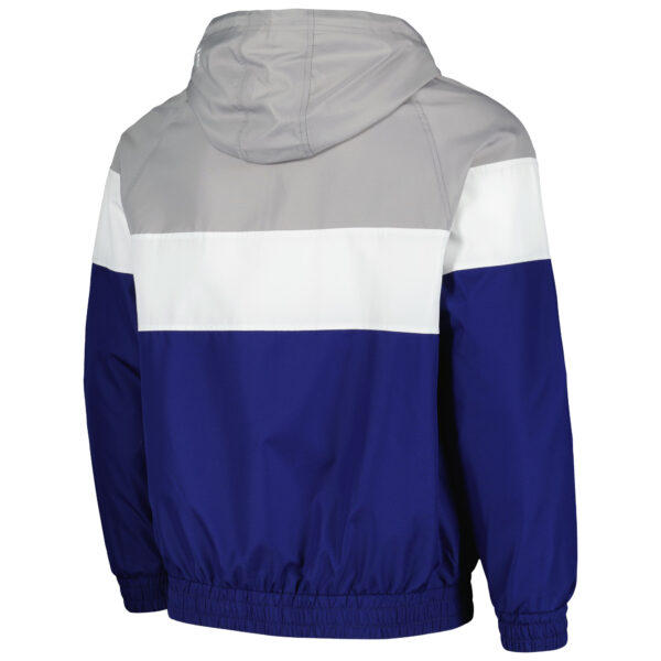 Men's New Era Royal Chicago Cubs Ripstop Raglan Quarter-Zip Hoodie Windbreaker Jacket - Image 4