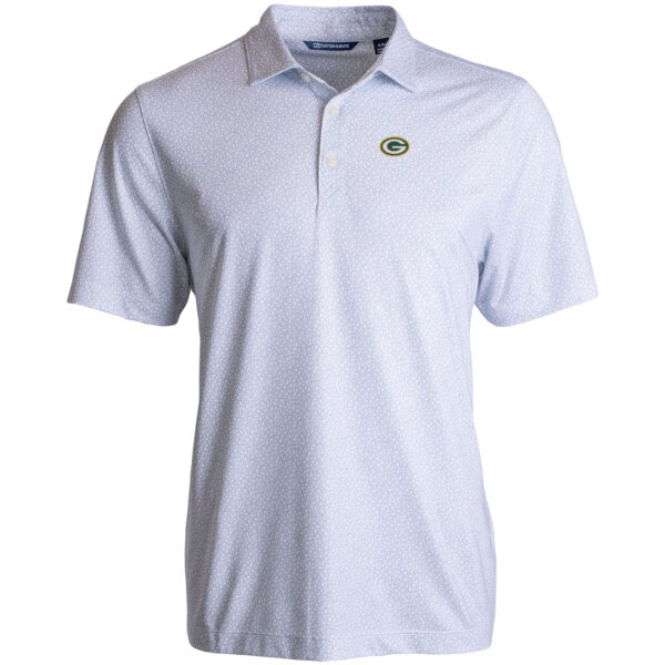 Men's Cutter & Buck  Royal Buffalo Bills Throwback Big & Tall Pike Eco Tonal Geo Print Stretch Recycled Polo - Image 3