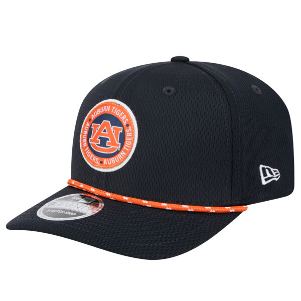 Men's New Era Navy Auburn Tigers COOLERA 9SEVENTY Rope Stretch-Snap Hat - Image 7