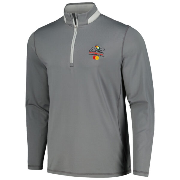 Men's Puma Gray Arnold Palmer Invitational Lightweight Quarter-Zip Top - Image 5