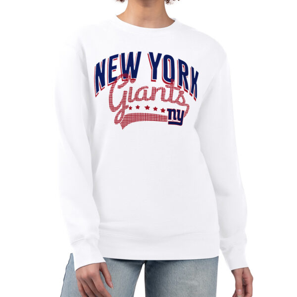 Men's Starter White Jacksonville Jaguars Team Mesh Print Graphic Pullover Sweatshirt
