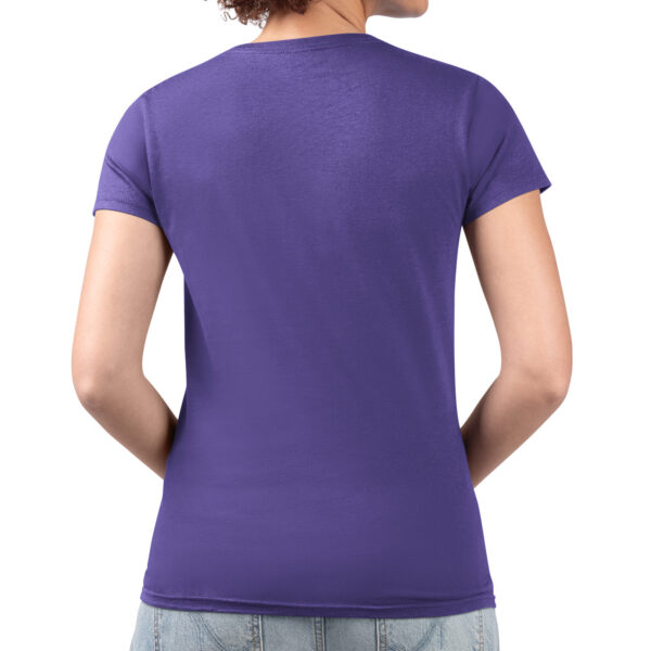 Women's G-III 4Her by Carl Banks Purple Colorado Rockies Leopard Heart Fitted V-Neck T-Shirt - Image 5