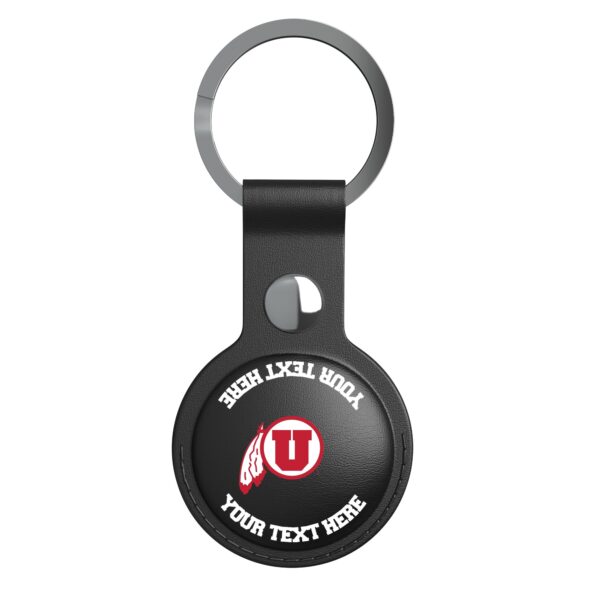 Keyscaper Black Utah Utes Personalized AirTag Holder - Image 4