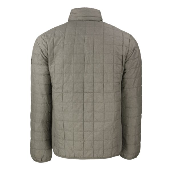 Men's Cutter & Buck Pewter Detroit Tigers Rainier PrimaLoft® Eco Insulated Full-Zip Hoodie Puffer Jacket - Image 4