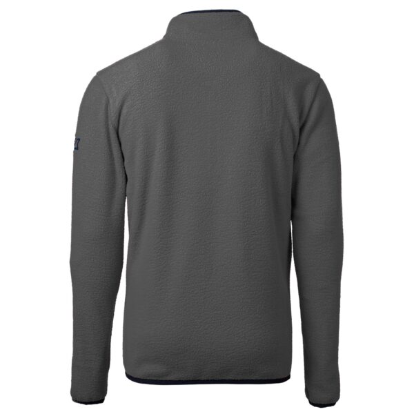 Men's Cutter & Buck Gray San Diego Padres Cascade Eco Fleece Quarter-Zip Jacket - Image 7