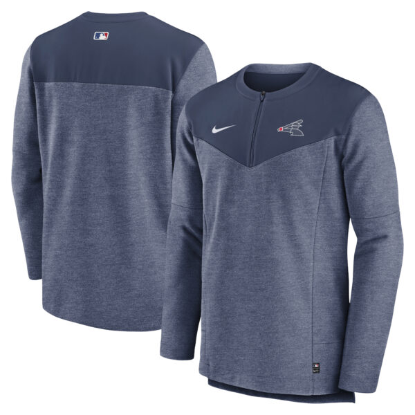Men's Nike Navy Chicago White Sox Authentic Collection Game Time Performance Half-Zip Top - Image 2