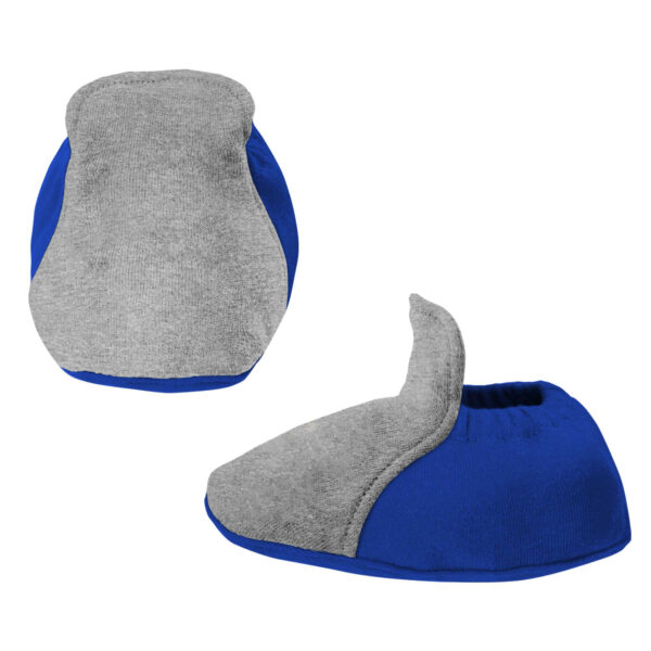 Newborn & Infant Royal/Heather Gray Toronto Blue Jays Three-Piece Love of Baseball Bib Bodysuit & Booties Set - Image 5