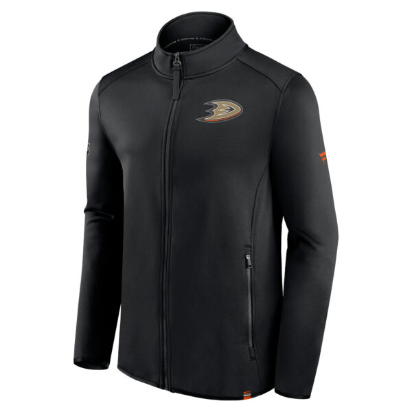 Men's Fanatics  Black Anaheim Ducks Authentic Pro Full-Zip Jacket - Image 3